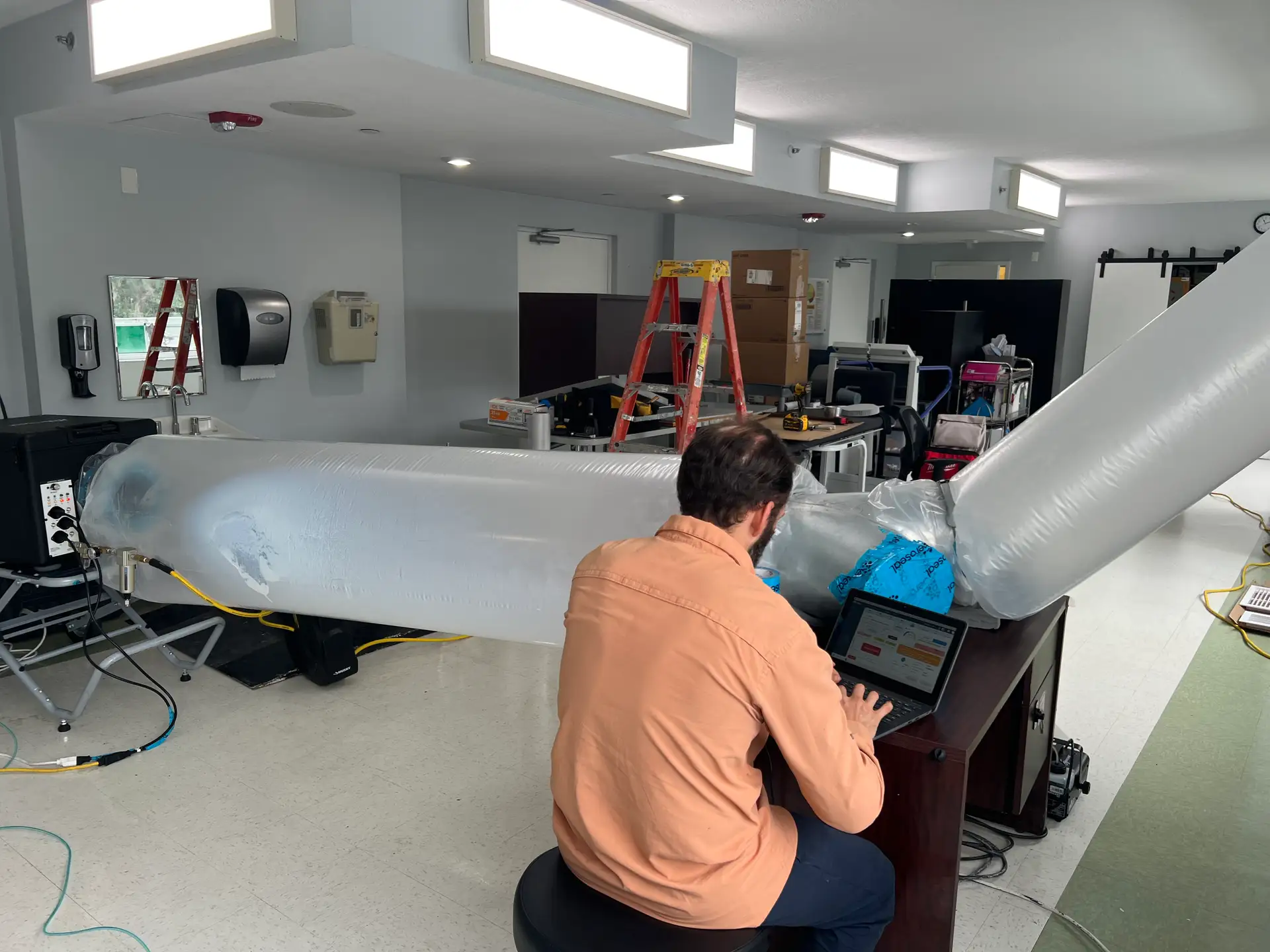 Aeroseal duct sealing with HVAC air filter maintenance in South Florida home